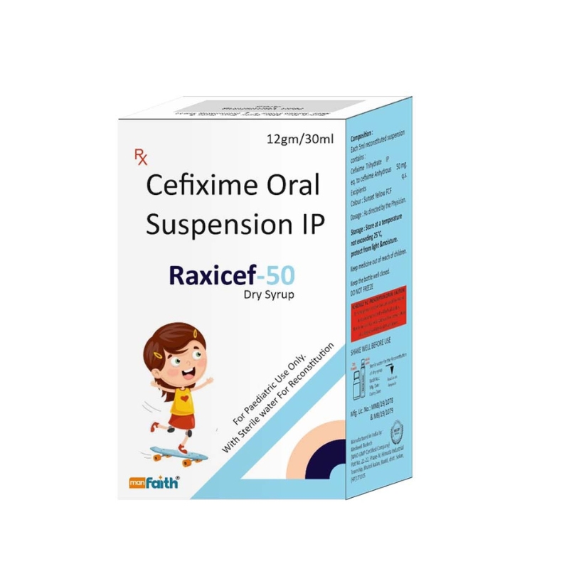 RAXICEF-50 DRY SYRUP