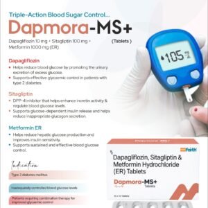 Dapagliflozin 10 mg + Sitagliptin 100 mg + Metformin 1000 mg (ER)